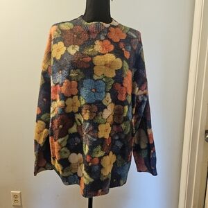 Floral Multicolor Women's Sweater